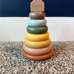 Hearth and Hand with Magnolia Wooden Stacking Toy with Multicolor Rings